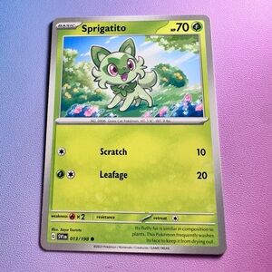 sprigatito - 013/198 (common) — pokemon: scarlet & violet base set